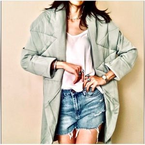 Young Fabulous & Broke Sandrine Coat Light Green Size S/M